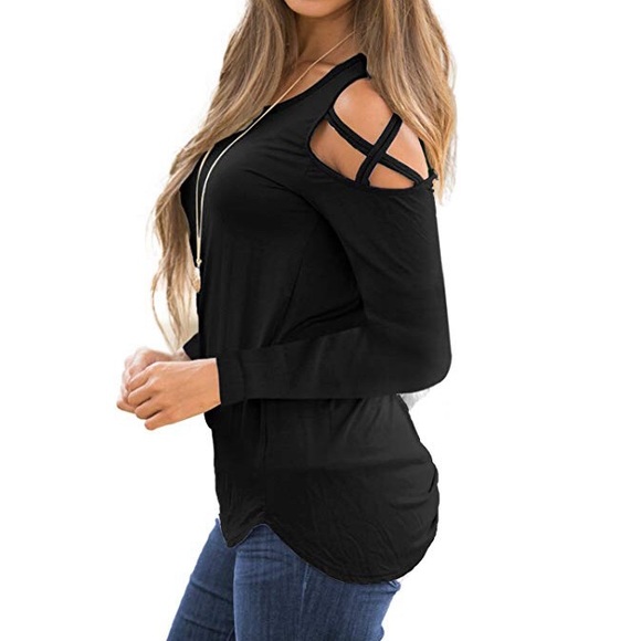 Cold Shoulder Top - Picture 2 of 5